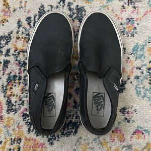 black slip on vans